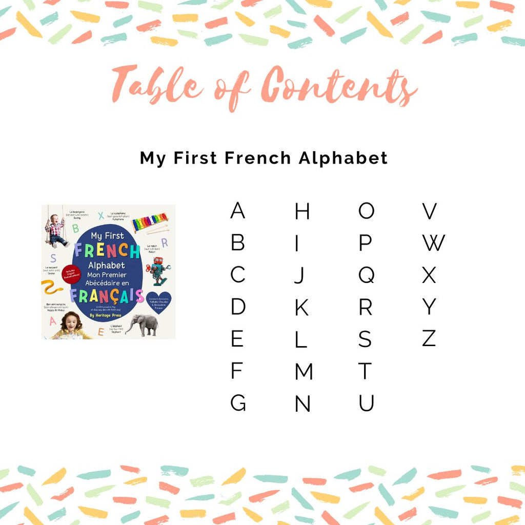 My First French Alphabet | Mon Premier Abécédaire Français – Wonderly Press